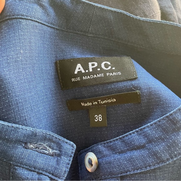 A.P.C. Audrey dress in navy blue - Picture 4 of 8